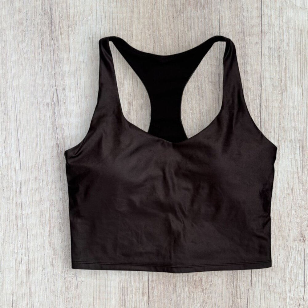FABLETICS Black Shimmer Sports Bra L